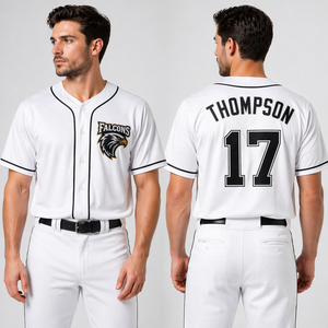 Camiseta de Béisbol Ecológica Personalizada, Transpirable, Ligera, 100% Poliéster, Uniforme Deportivo Unisex, Logotipo Bordado, OEM, Personalizable - Product Image 3