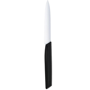 Couteaux de cuisine à lame dentelée avec manche noir, en acier inoxydable, lame tranchante, couteaux utilitaires pour trancher le pain, les tomates, les fruits et les légumes - Product Image 2