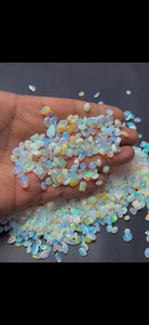 Loose Natural Ethiopian Welo Fire Opal Round Brilliant Cut White 2-3 Carat Gemstone for Jewelry Making - Product Image 5
