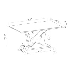 Caroline Grey <b>Dining</b> <b>Table</b> - Product Image 4