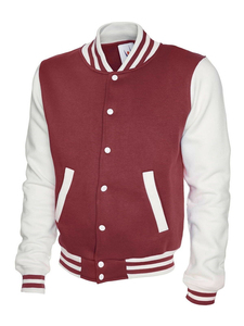 Service OEM personnalisé – Blouson de baseball vintage pour homme avec manches en polyester/coton et patchs brodés rayés sur le devant – Collection Automne/Hiver - Product Image 3