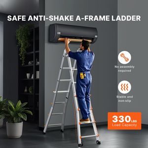 Scala Telescopica Portatile Multifunzione in Alluminio da 17 Piedi per Camper, Estensibile fino a 28 Piedi di Altezza - Product Image 4