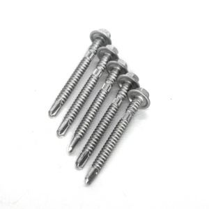 Tornillos Autoperforantes con Cabeza de Arandela, Acero al Carbono Galvanizado en Caliente, Rosca Métrica/Estándar en Pulgadas, Rosca Completa - Product Image 4