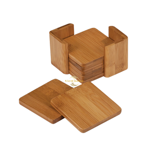 Natural Bamboo Square <b>Coaster</b> Eco Friendly <b>Drink</b> <b>Coaster</b> Handmade Bamboo Cup Mat for Table Protection and Home Decor - Product Image 6