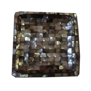 Plateau de service de luxe fait main en nacre blanche avec incrustations, motif floral MOP, plateau décoratif pour table basse pour la maison - Product Image 6