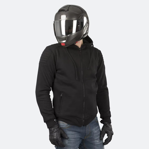 Hoodie de motard rembourré personnalisé, style streetwear, en polaire, pour l'hiver, avec faible MOQ - Product Image 4
