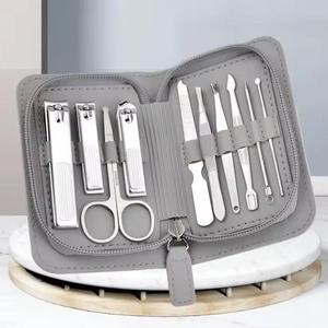 10 In 1 Stainless Steel <b>Nail</b> Kit With <b>Case</b> Portable Manicure Tools Set For Adults Classic Style - Product Image 3