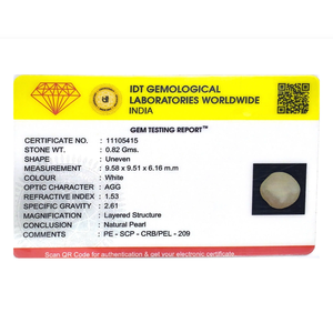 Magnifique perle Keshi de 4,1 carats, pierre précieuse en vrac pour bijoux fins - Product Image 4