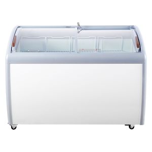 Congelatore orizzontale commerciale da 12,8 piedi cubi, vetrina espositiva per gelato, mobile con coperchio in vetro per gelato, per ristoranti, congelatore profondo - Product Image 1