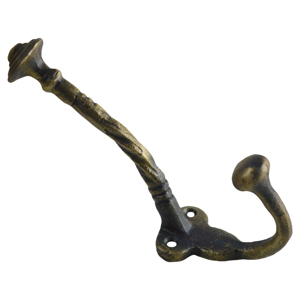 Old Theme Wall <b>Hooks</b> Double <b>Hang</b> Design Brass Antique Top Quality Painted Wall <b>Hook</b> Best <b>for</b> Home Decoration Design Iron Metal - Product Image 1