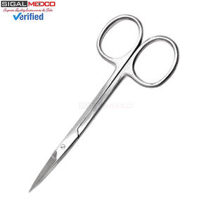 Tijeras de Precisión para Microdisecación Iris, Punta Fina, Rectas, de Acero Inoxidable, Instrumentos Quirúrgicos Manuales, Certificación CE - Product Image 2