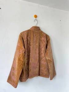 Chaqueta de Terciopelo Bordada con Diseño Floral Suzani Indio de Alta Calidad, Reversible, Estilo Boho Hippie, Unisex, para Mujer, Otoño-Invierno, Boutique - Product Image 2
