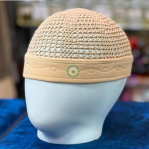 Chapeaux Kufi musulmans à bande, tricotés à la main, de haute qualité, pour hommes, usage quotidien, extérieur, décontracté, 100% coton, ajustables, respirants, exportés du Bangladesh - Product Image 4