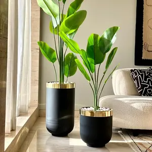 Diseño elegante en negro y dorado, fácil de mantener y limpiar, perfecto para interiores modernos, de proveedor indio para exportación a granel. - Product Image 3