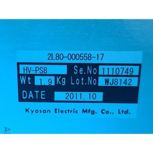 Fuente de Alimentación de Alto Voltaje Kyosan 2L80-000558-17 HV-PS8, Usada, Piezas de Equipos Semiconductores Legados - Product Image 1