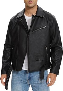 Chaquetas Casuales de Cuero Genuino de Piel de Oveja para Hombre, Diseño Único, Alta Calidad, Manga Larga, Estilo Elegante, Ropa de Invierno Ecológica - Product Image 3