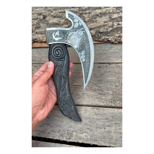 High Quality Handmade Carbon Steel Outdoor Camping Hatchet Wooden <b>Handle</b> Bushcraft Chopping Tool Custom OEM THEWIZ CRAFTS - Product Image 5