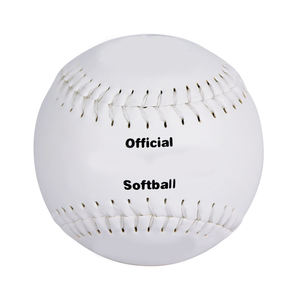 Pelota de Softbol Oficial KATBROS INDUSTRIES, Cosida en Rojo, de Cuero, 9 Pulgadas, para Diestros, Duradera, para Entrenamiento - Product Image 1
