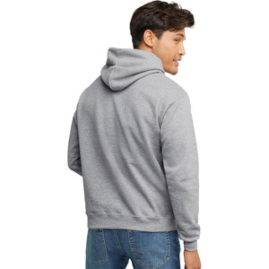 Sudadera con capucha para hombre, nuevo diseño, 100% algodón, color liso, invierno, alta calidad, secado rápido, transpirable, bajo MOQ, precio al por mayor. - Product Image 3
