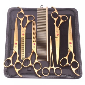 Professional Reusable Durable <b>Dog</b> Cat Goat & Horse Hair Grooming <b>Scissor</b> Set - Product Image 4