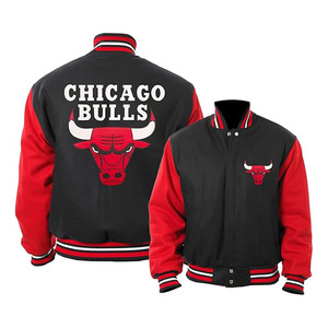 <b>Men</b>’s Chicago Vintage <b>Baseball</b> Bomber Leather <b>Jacket</b> - Ultra Game Letterman <b>Baseball</b> Varsity - Product Image 1