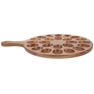 Planche à découper et à servir le fromage multifonctionnelle double face, plateau à œufs 24 trous, écologique, pour usage en cuisine, à prix raisonnable - Product Image 1