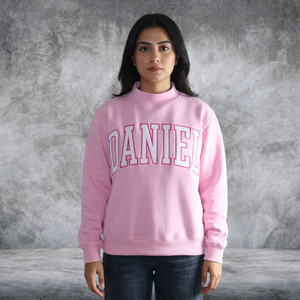 Sudadera de Invierno Unisex Extra Grande con Cuello Alto Personalizada Daniel, 200g, Felpa de Algodón, Parche de Letras de Chenilla, Etiqueta Privada - Product Image 5