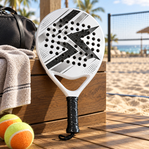 Nouveau modèle 2026 – Raquette de padel en fibre de carbone personnalisable avec logo OEM, design portable, options de forme diamant, goutte d'eau et ronde, faible MOQ - Product Image 5