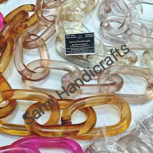 Eslabones de Cadena de Resina Transparentes de Gran Tamaño y Coloridos para Decoración de Paredes, Proyectos de Bricolaje, Separador de Ambientes - Product Image 2