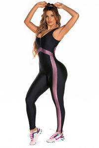 Mono de satén para mujer, talla grande, con mangas largas y parches, estilo casual transpirable - Product Image 5