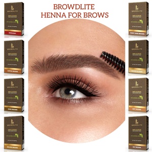 Etiqueta privada Henna Cejas Maquillaje Impermeable Super Natural India Mejor Fabricante Líder Exportador Teñido con Minerales - Product Image 3