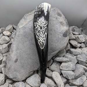 Premium Horn Mug Handcrafted Viking <b>Drinking</b> Cup Natural Polished Finish for Beer Mead Whisky Unique <b>Bar</b> Accessory - Product Image 6