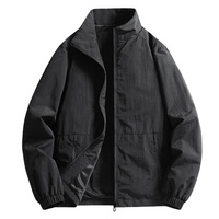 Nouvelle veste bomber sportive ample et légère pour homme, de haute qualité, imperméable, coupe-vent, col montant, fermeture éclair sur le devant, personnalisable, printemps