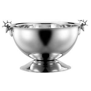 Haute Qualité Ronde En Aluminium Refroidisseur De Bouteille De Vin En Métal Bar Outils De L'Inde Champagne Glace Refroidisseur En Métal Porte-Bouteille De Vin - Product Image 4