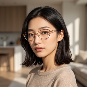 กรอบแว่นตาแบบ Cat Eye เปลี่ยนสีได้ ป้องกันรังสียูวี 420 ขอบเต็ม ไทเทเนียม น้ำหนักเบา ไทเทเนียมแท้ พร้อมสำหรับตัดเลนส์ตามค่าสายตา รับทำโลโก้ตามสั่ง - Product Image 5