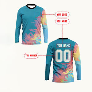 Camiseta de Manga Larga con Cuello Redondo para Hombre, Sublimable, de la Mejor Calidad, Personalizable, Corte Regular, 100% Poliéster, Transpirable, Ecológica, Talla Grande - Product Image 2