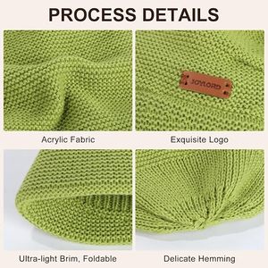 Bonnet tricoté unisexe personnalisé avec logo brodé, 100 % acrylique, chaud, à revers côtelé, pour usage quotidien, impression sérigraphique - Product Image 5