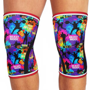 Rodillera de neopreno de 9 mm para levantamiento de pesas y entrenamiento, con estampado de sublimación, para levantamiento de potencia y protección de codo - Product Image 6