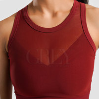 Soutien-gorge de sport respirant et écologique sans coutures, avec rembourrage amovible, bretelles réglables, soutien frontal premium pour des performances optimales