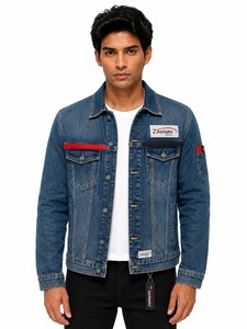 New Arrival <b>Men</b> <b>Denim</b> <b>Jacket</b> Classic Blue Wash Button Closure Stylish Everyday Outerwear For Modern Casual Wears - Product Image 1