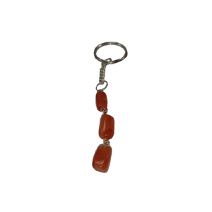 Porte-clés en cristal de haute qualité, cube de cornaline rouge, porte-clés en pierre naturelle, cadeaux pour femmes, vente en gros - Product Image 3