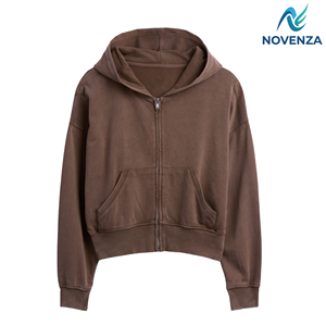 <b>Women</b>’s <b>Soft</b> Terry Full Zip Hooded <b>Hoodie</b> Vintage Casual Streetwear Apparel - Product Image 5