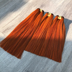 Orange Couleur Os Droite 100% Extensions de Cheveux Humains de Haute Qualité Cheveux Vietnamiens en Vrac Prix de Gros - Product Image 1