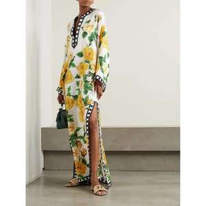 เดรสผ้าฝ้ายแม็กซี่สไตล์ธรรมชาติทันสมัย ให้ความรู้สึกสบายๆ ดูดีมีเสน่ห์ ระบายอากาศได้ดี 100% ผ้าฝ้าย ให้ความสง่างามอย่างง่ายดาย สวมใส่สบายไม่มีที่สิ้นสุด สำหรับผู้หญิง - Product Image 4