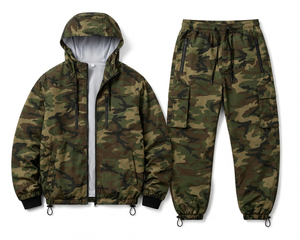 High Quality Customised Mens Fashion <b>Light</b> <b>Jacket</b> Zip up Camo Men Winter Rain <b>jacket</b> for men Nylon Jogger Set Custom Windbreaker - Product Image 2