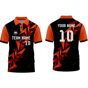 Camiseta de Cricket Personalizada para Hombre, Transpirable, de Secado Rápido, Uniforme de Equipo Sublimado, Ropa Deportiva 100% Poliéster Antibacteriana - Product Image 1