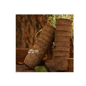 กระถางใยมะพร้าวธรรมชาติ TOP สำหรับเพาะต้นกล้า ปลูกพืช และขายส่ง - Product Image 1