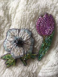 Elegant Nature Inspired Beaded Brooch Handmade MD HANDICRAFTS Model MD-9575 <b>for</b> <b>Wedding</b> and Special Occasion Fashion - Product Image 4