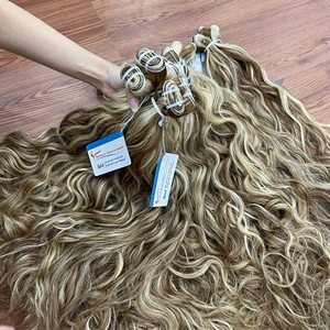 Extensiones de Cabello Natural Ondulado de la Mejor Calidad, Súper Sedoso y Brillante, Colores Piano, Tejido a Máquina, 100% Cabello Humano Vietnamita - Product Image 2