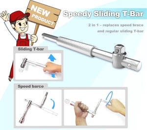 Fournisseur Taïwanais – Barre en T 2-en-1 rapide et coulissante de 3/8 po x 255 mm avec finition miroir, en acier au chrome-vanadium métrique, pour bricolage (ODM/OEM) - Product Image 4